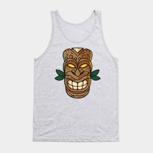 Funny Tribal Tiki Head Tank Top